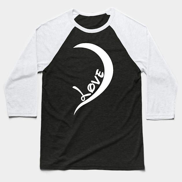 heart love Baseball T-Shirt by benidas